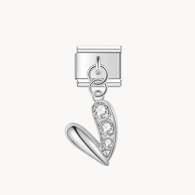 Silver Glowy Heart