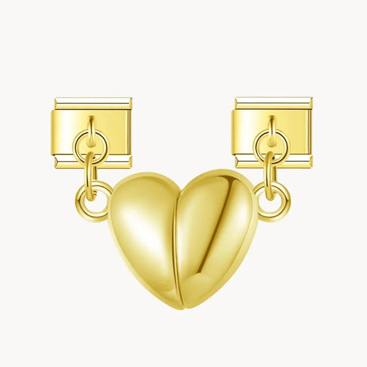 Magnetic gold heart