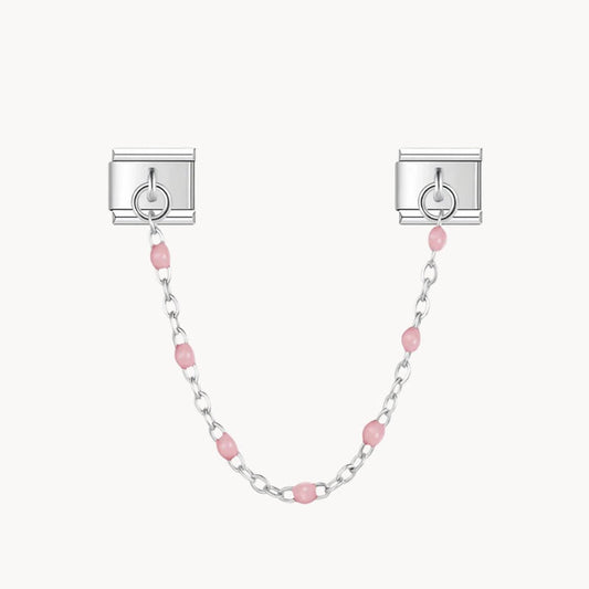 Double Charms rose silver