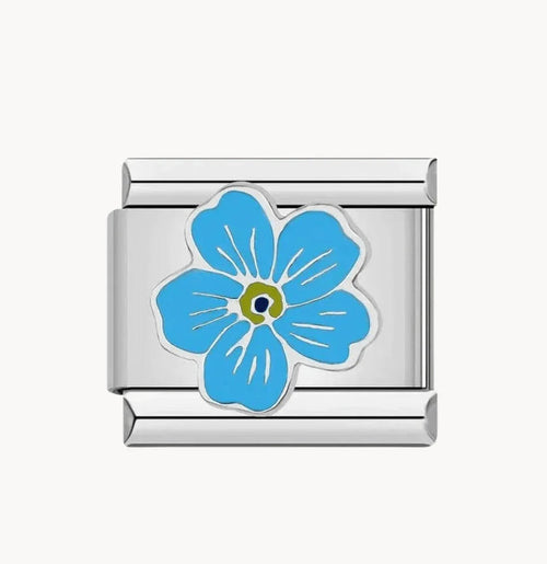 Silver Blue Flower