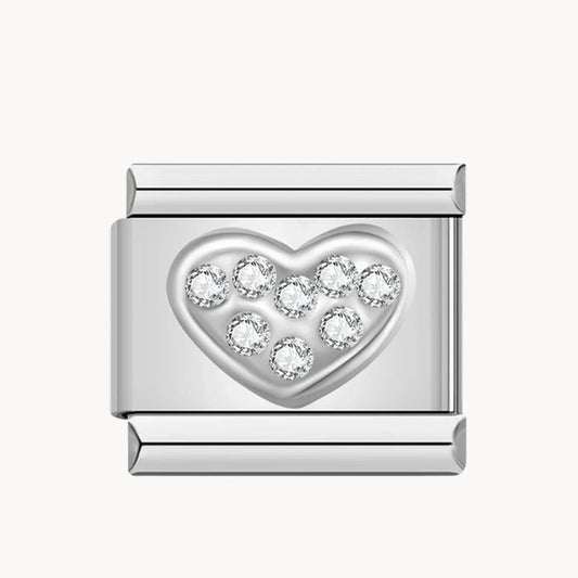 Silver Glow Heart